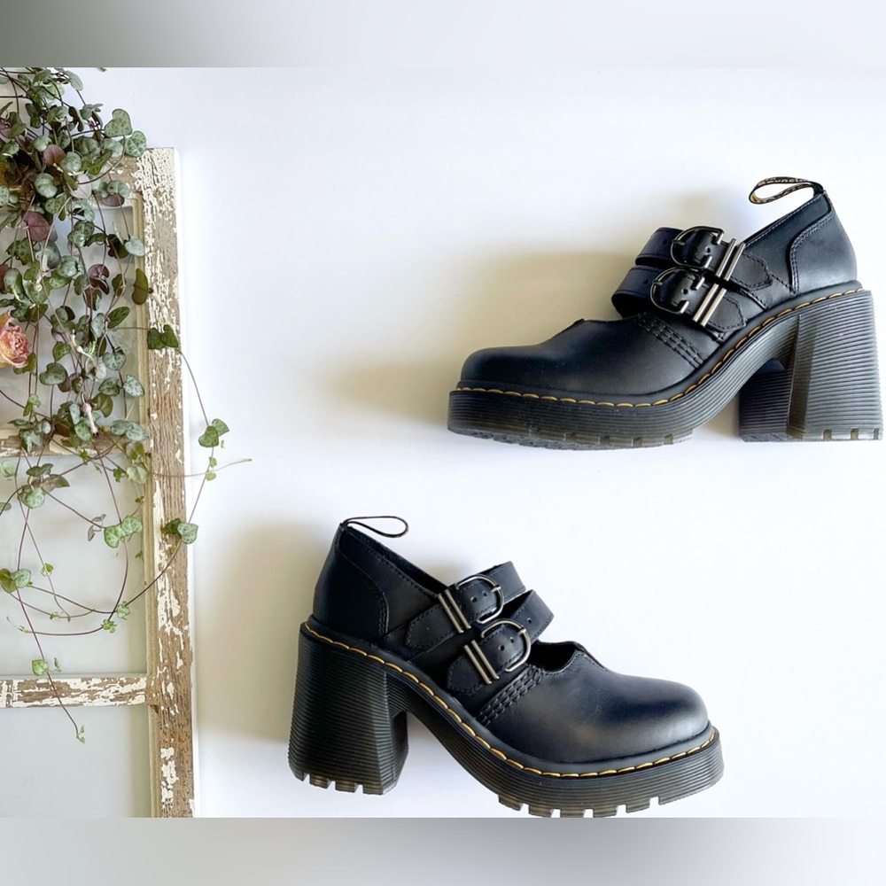 NEW Dr. Martens Platform Heel Mary Jane - Picture 2 of 13
